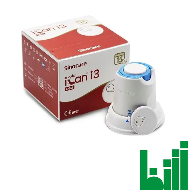 سنسور گلوکز - قند خون - ۱۵ روزه Sinocare iCan i3 (سیستم پایش مداوم قند خون - CGM)؛ بدون نیاز به سوراخ کردن انگشت