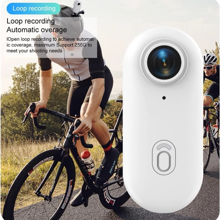 دوربین اکشن مینی به همراه کارت حافظه ۱۲۸ گیگابایت با Wi-Fi،طراحی انگشتی (Thumb/POV)، قابلحمل و پوشیدنی، دوربین بدنی با قابلیت فیلمبرداری، ضدآب با استاندارد IPX7 و مناسب فیلمبرداری زیر آب، قابلیت اتصال مغناطیسی، مناسب برای دوچرخهسواری، حیوانات خانگی و ولاگ (رنگ مشکی).