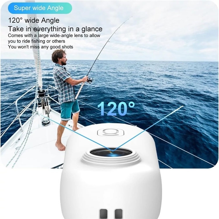 دوربین اکشن مینی به همراه کارت حافظه ۱۲۸ گیگابایت با Wi-Fi،طراحی انگشتی (Thumb/POV)، قابلحمل و پوشیدنی، دوربین بدنی با قابلیت فیلمبرداری، ضدآب با استاندارد IPX7 و مناسب فیلمبرداری زیر آب، قابلیت اتصال مغناطیسی، مناسب برای دوچرخهسواری، حیوانات خانگی و ولاگ (رنگ مشکی).