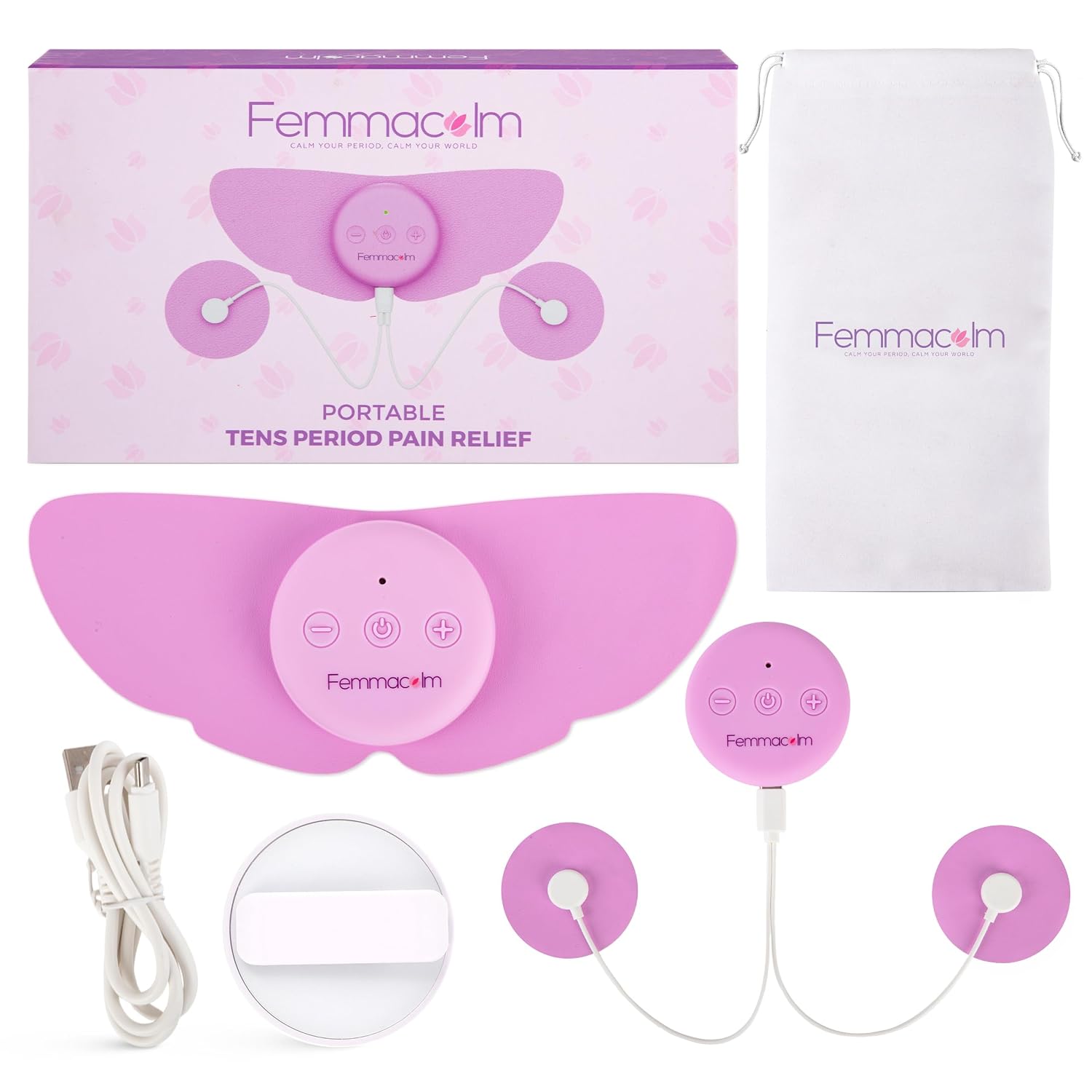 دستگاه TENS برای تسکین درد قاعدگی – مدل M50 Menstrual Relax – دستگاه کاهش دردهای دوره‌ای و اندومتریوز – دستگاه بی‌سیم تسکین درد پریود با ۶ حالت ماساژ