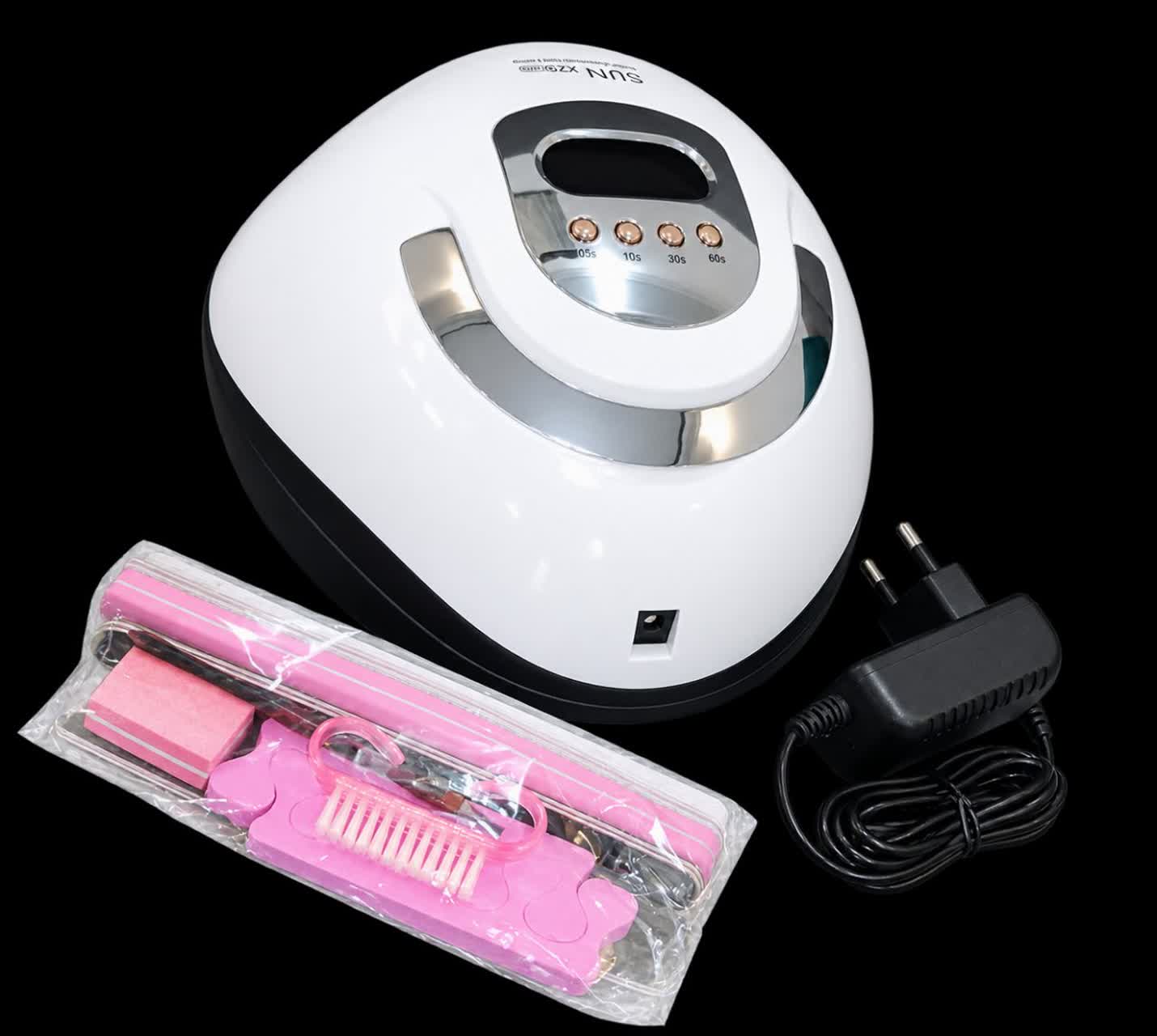 دستگاه لاک خشککن یووی الایدی سان مدل SUN X23 MAX توان ۳۸۰ وات با ۸۱ لامپ LED و دسته حمل