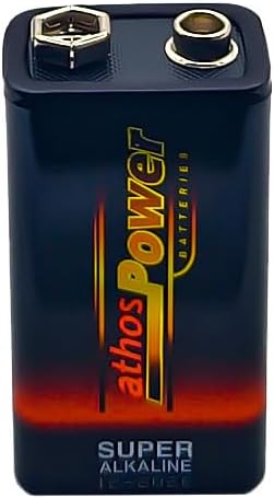 باتری کتابی ۹ ولت ATHOS POWER پک ۱۴ عددی ، مدل 6LR61 آلکالاین با عمر طولانی