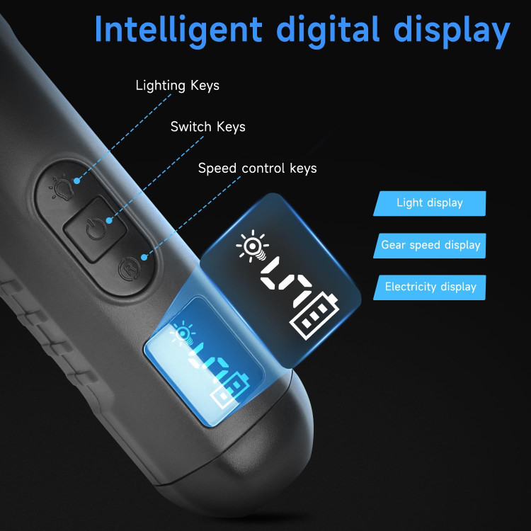 سوهان برقی ناخن سگ OWill مجهز به دو چراغ LED، دستگاه اصلاح ناخن بیصدا با ۵ سرعت و نمایشگر LCD، سوهان شارژی مناسب برای سگها و گربههایی با جثه بزرگ، متوسط و کوچک.