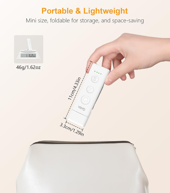 چراغ مطالعه LED شارژی Gritin مدل گیرهای، مناسب مطالعه در تخت و کتابخوانی شبانه