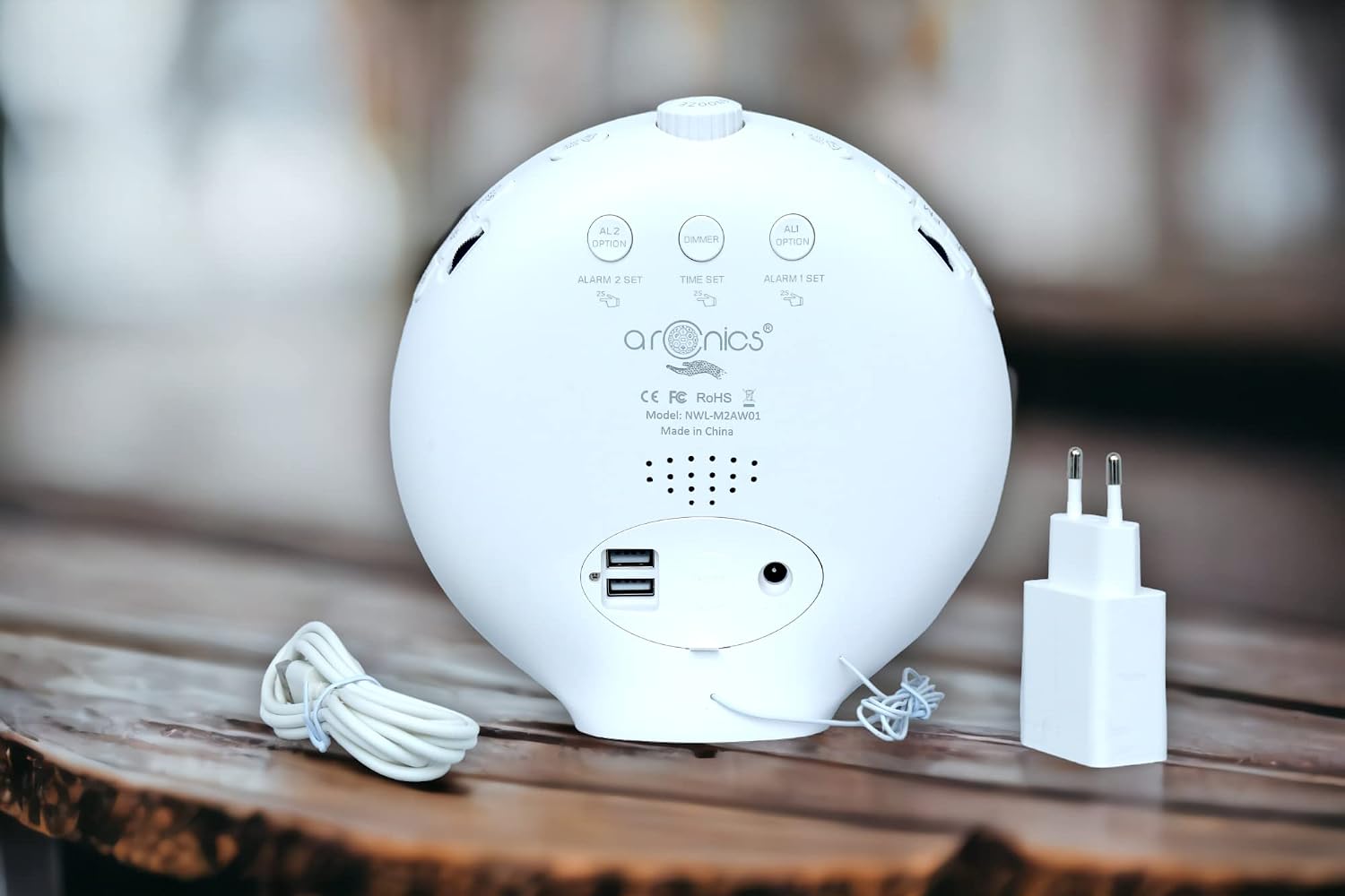 چراغ بیدارباش هوشمند Sunrise با شبیهساز طلوع خورشید و صدای آرامشبخش ، رادیو FM و نور چندرنگ(Premium)