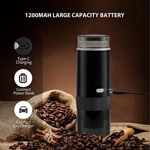 اسپرسوساز قابل حمل LICAEVEY شارژی، دستگاه قهوهساز سفری مناسب کپسول K و قهوه آسیابشده