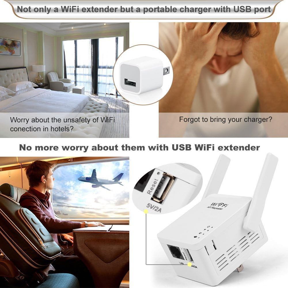 تقویتکننده وایفای قابل حمل PIX-LINK با سرعت 300Mbps، حالت AP و پورت Micro USB