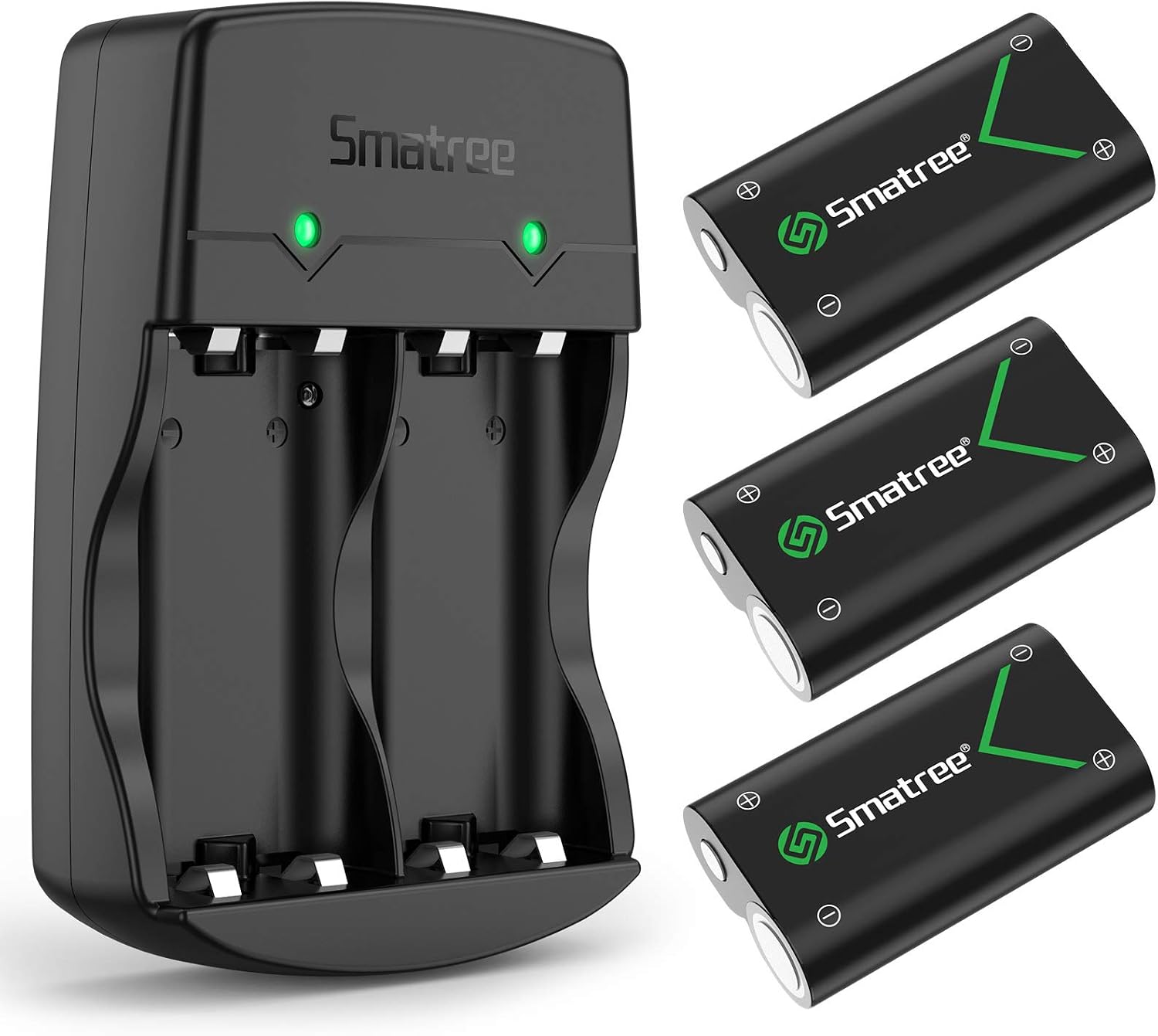 کیت باتری قابل‌شارژ Smatree برای Xbox Series X/S و Xbox One؛ شامل ۳ عدد باتری Ni-MH با ظرفیت ۲۰۰۰ میلی‌آمپر ساعت و شارژر دو‌درگاهه