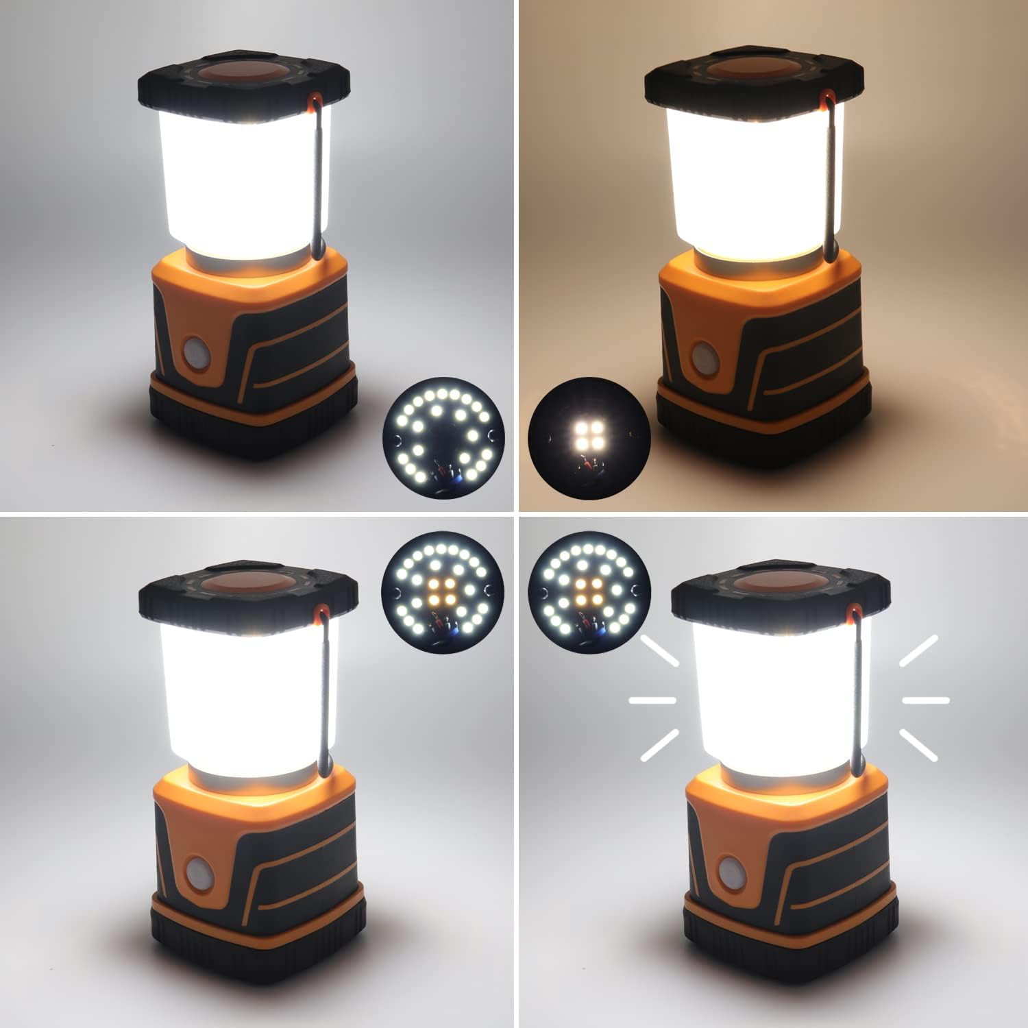 چراغ کمپینگ LED پرنور DA LIGHT | نوردهی ۱۵۰۰ لومن، ۴ حالت روشنایی، مناسب کمپ، سفر و شرایط اضطراری