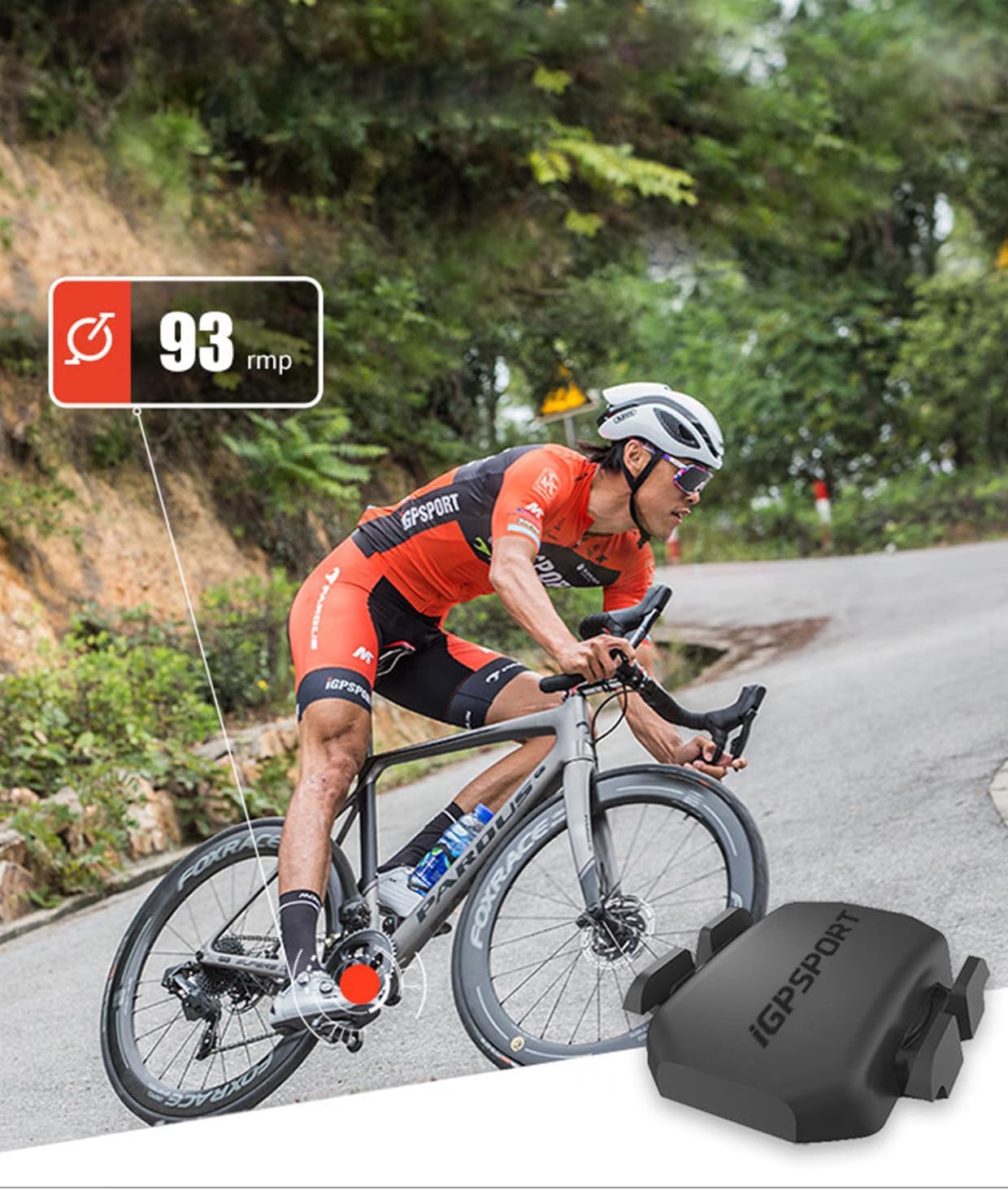 سنسور سرعت و کادنس دوچرخه iGPSPORT | اتصال بیسیم Bluetooth و ANT+، ضدآب IPX7، مناسب کامپیوتر دوچرخه و اپلیکیشنهای ورزشی