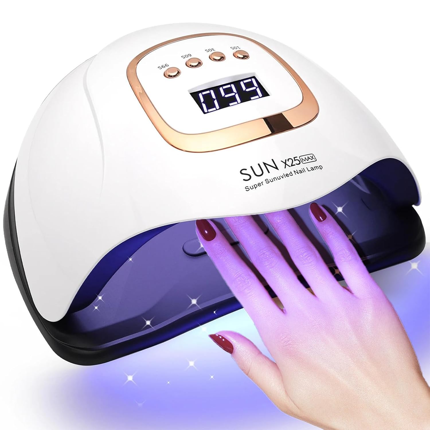 دستگاه لاک خشککن ناخن UV LED ،با توان 380 وات و 81 لامپ، مناسب ژل و کاشت ناخن