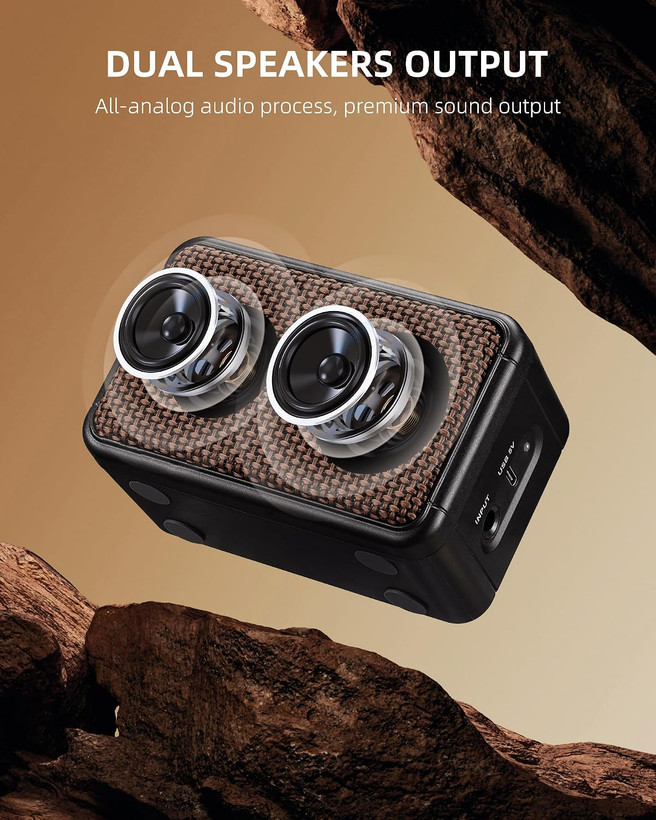 آمپلیفایر گیتار الکتریک LEKATO مدل Mini با توان 5 وات، بلوتوث و افکت Clean و Overdrive