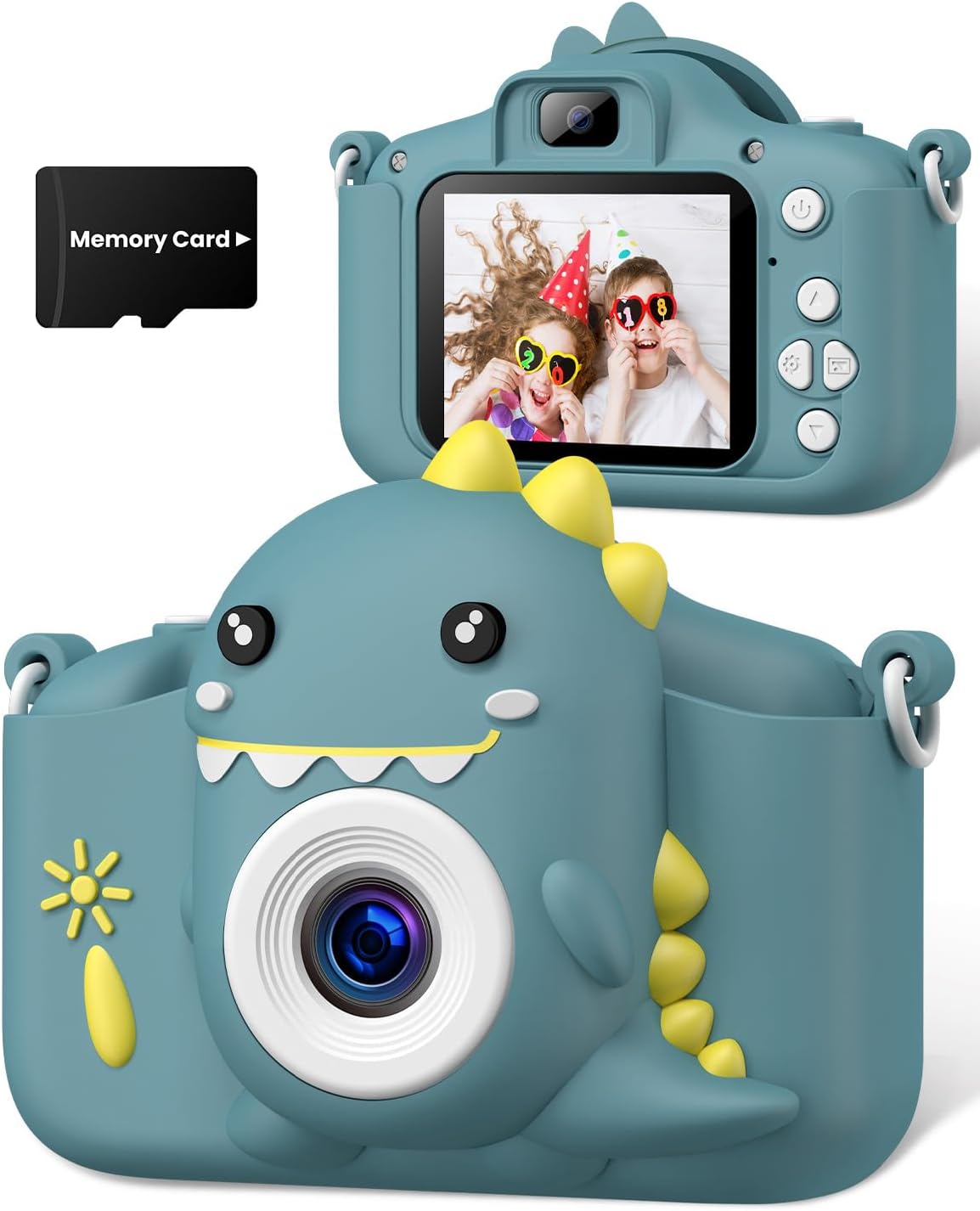 دوربین کوچک و سرگرم‌کننده با فیلم‌برداری Full HD، کارت حافظه 32GB، قاب سیلیکونی ضدضربه و امکانات جذاب برای ثبت لحظه‌های کودکان.
