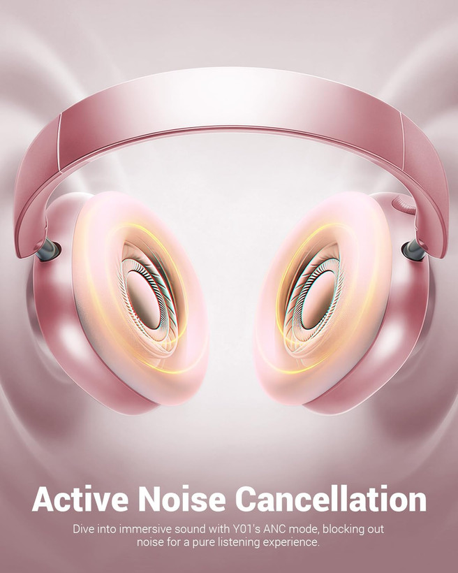 هدفون بلوتوثی Wentronic Y01 دورگوشی با حذف نویز ANC، صدای Hi-Res و باتری 48 ساعته