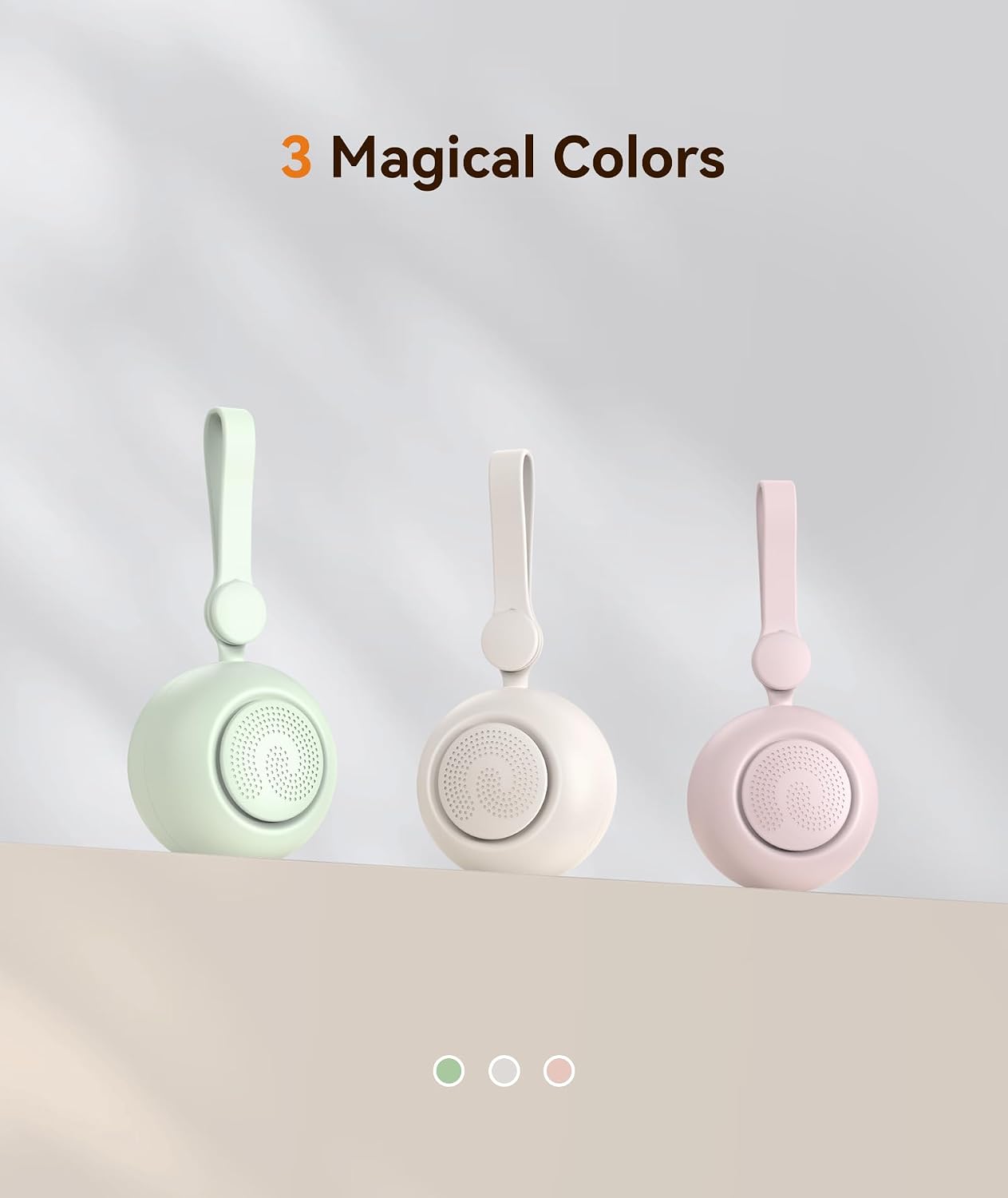 دستگاه تولید نویز سفید(صدای سفید) کودک Dreamegg مدل قابل حمل، چراغ خواب شب، ۱۹ صدای آرامشبخش، تایمر و شارژ USB-C