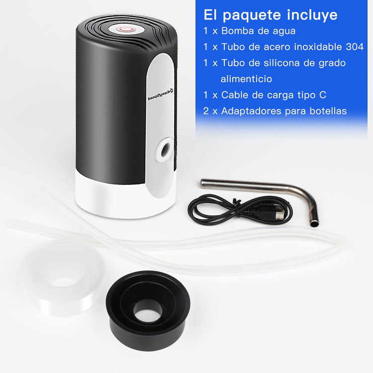 پمپ آب برقی شارژی EASY SPEED برای بطری و گالن آب با شارژ USB-C