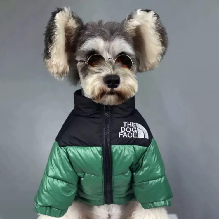 جلیقه زمستانی سگ The Dog Face مدل ضدآب و بادگیر | کاپشن سبک با عایق گرم برای سگها (سایز XL، رنگ مشکی)