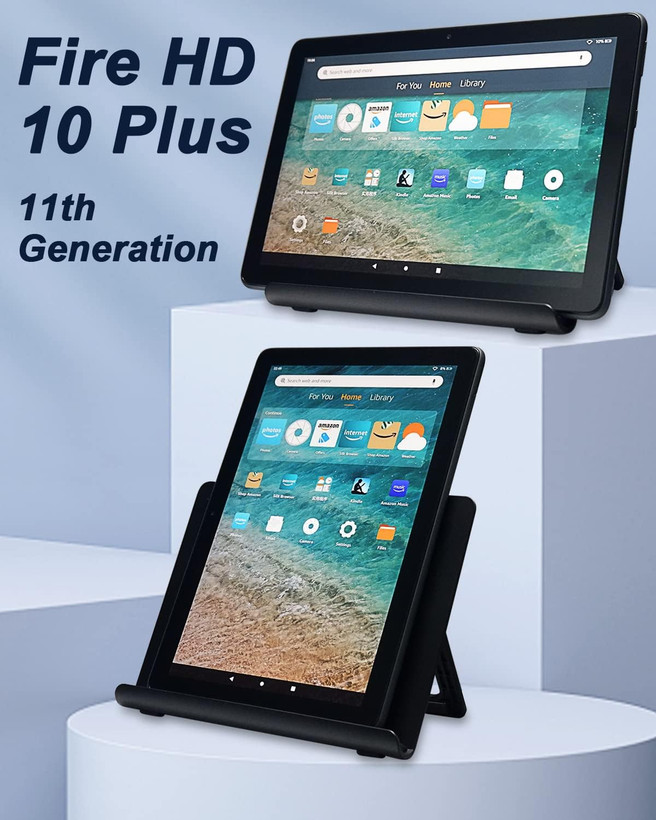 داک شارژ بیسیم 15 وات SZYSK مخصوص تبلت Fire HD | پایه شارژ رومیزی با قابلیت شارژ عمودی و افقی برای Fire HD 8 Plus و Fire HD 10 Plus