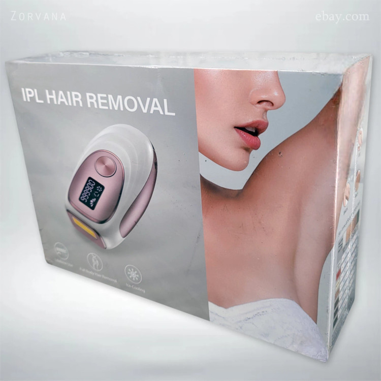 لیزر رفع موهای زائد IPL مجهز به سیستم خنککننده، ۹۹۹,۹۰۰ شات | ایمن، ملایم و دائمی