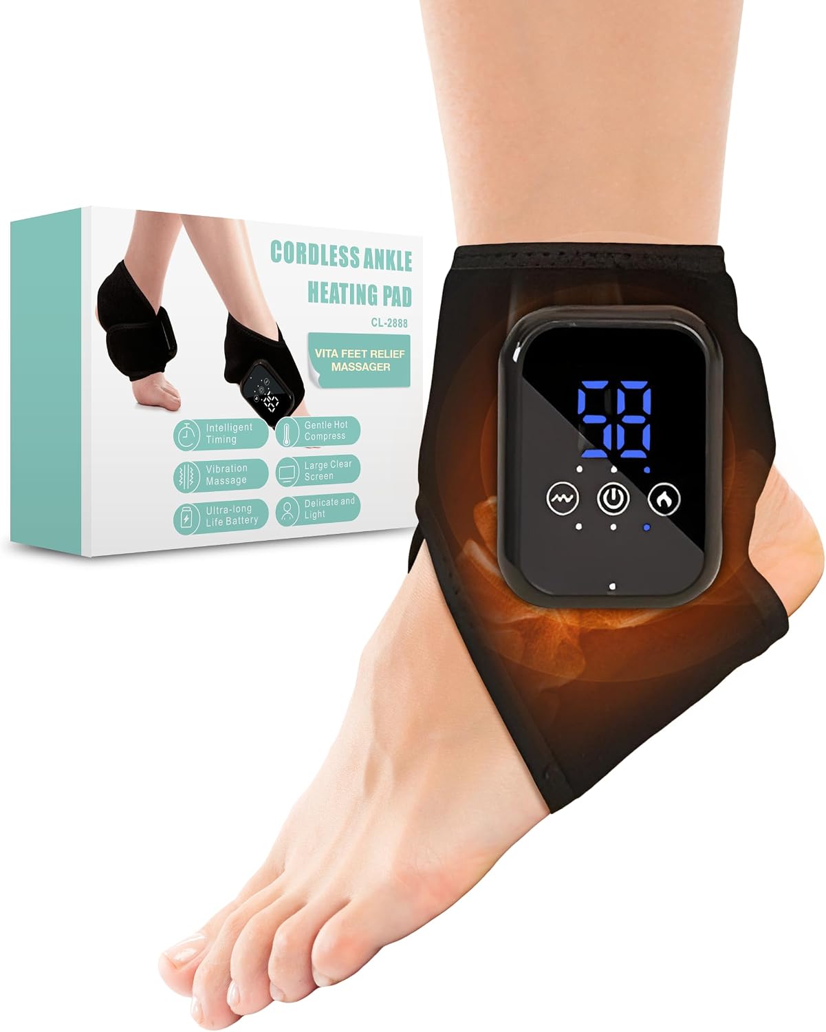 ماساژور مچ پا Vita Feet Relief مجهز به گرما و لرزش، دستگاهی بدون سیم