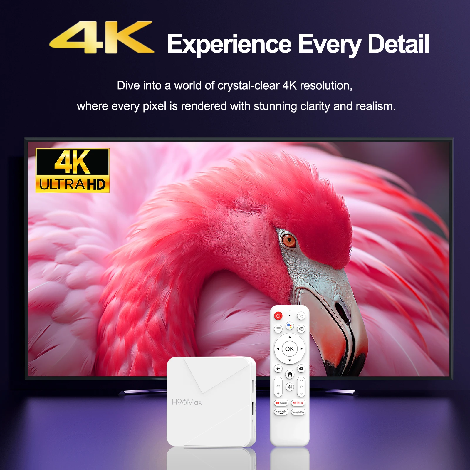 اندروید باکس H96 MAX مدل Android 14 با پردازنده چهار هستهای، وایفای 6 و پشتیبانی از تصویر 4K