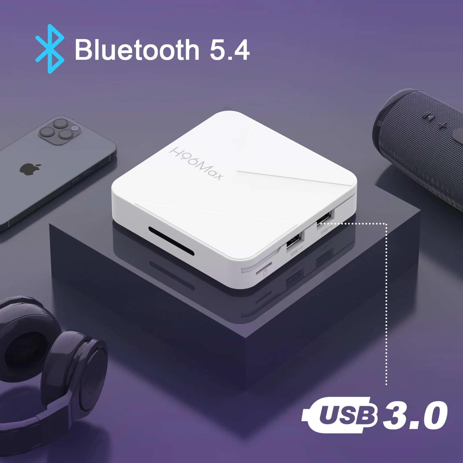 اندروید باکس H96 MAX مدل Android 14 با پردازنده چهار هستهای، وایفای 6 و پشتیبانی از تصویر 4K